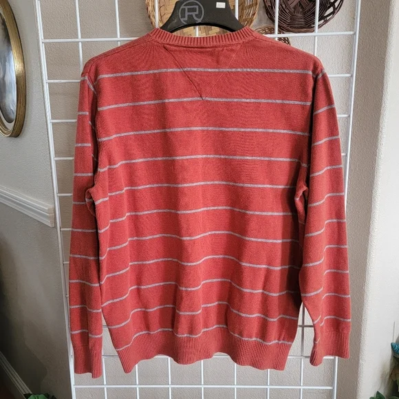 Tommy Hilfiger Striped V-Neck Sweater - Picture 2 of 4